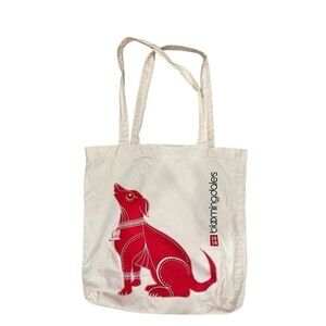 Bloomingdale's lunar new year year of the dog 2018 canvas tote edition